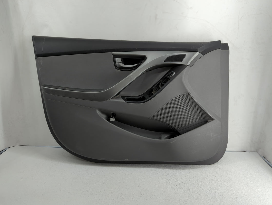 2016 Hyundai Elantra Front Left Driver Interior Door Panel Trim Grey