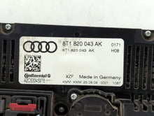 2009-2012 Audi Q5 Climate Control Module Temperature AC/Heater Replacement P/N:8T1 820 043 AA 8T1 820 043 AK Fits OEM Used Auto Parts