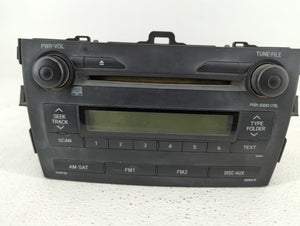 2009 Toyota Corolla Radio AM FM Cd Player Receiver Replacement P/N:86120-02750 Fits OEM Used Auto Parts