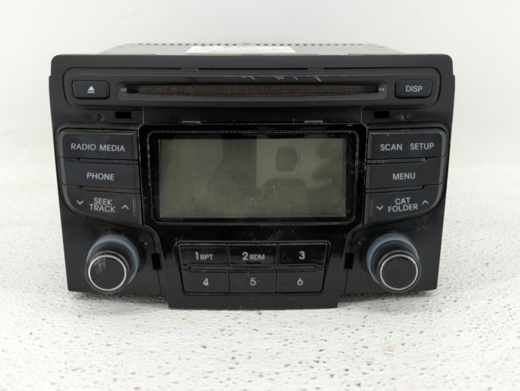 2013-2014 Hyundai Sonata Radio AM FM Cd Player Receiver Replacement P/N:96180-3Q600 96180-3Q700 Fits 2013 2014 OEM Used Auto Parts