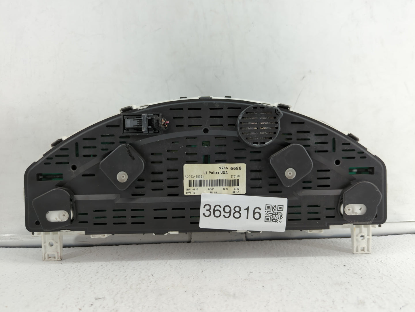 2011 Chevrolet Caprice Instrument Cluster Speedometer Gauges P/N:92456698 Fits OEM Used Auto Parts - Oemusedautoparts1.com