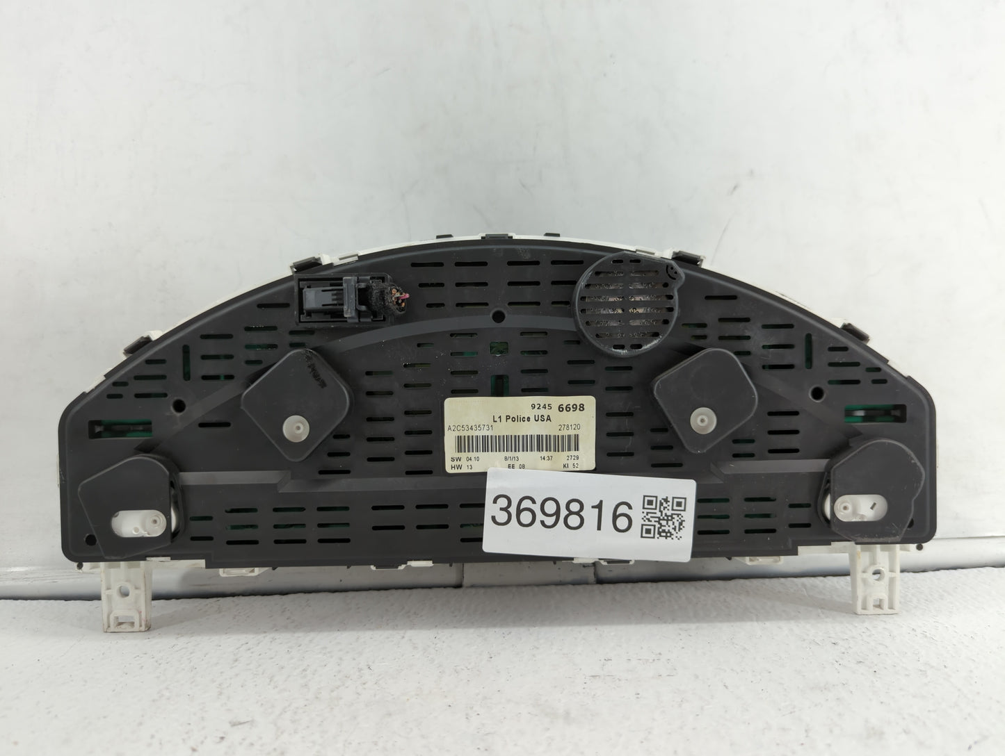 2011 Chevrolet Caprice Instrument Cluster Speedometer Gauges P/N:92456698 Fits OEM Used Auto Parts - Oemusedautoparts1.com