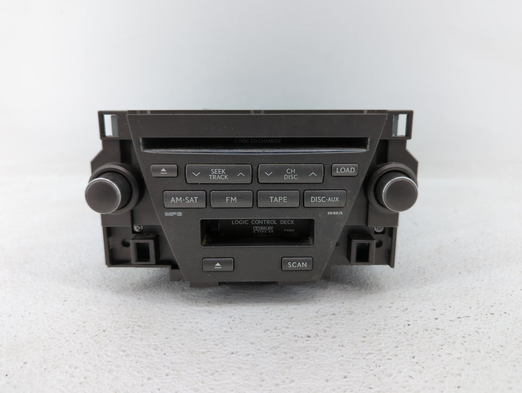 2007-2009 Lexus Es350 Radio AM FM Cd Player Receiver Replacement P/N:86120-33730 Fits 2007 2008 2009 OEM Used Auto Parts