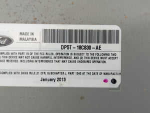 2013-2014 Lincoln Mkz Radio AM FM Cd Player Receiver Replacement P/N:DP5T-18C830-AB DP5T-18C830-AC Fits 2013 2014 OEM Used Auto Parts