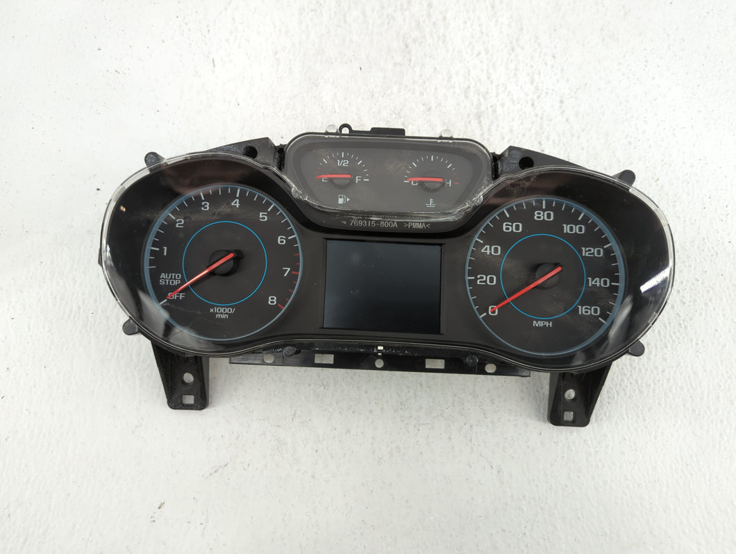 2016 Chevrolet Cruze Instrument Cluster Speedometer Gauges P/N:39082370 39082369 Fits OEM Used Auto Parts