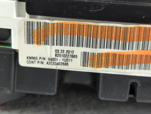 2011-2013 Kia Sorento Instrument Cluster Speedometer Gauges P/N:94001-1U010 Fits 2011 2012 2013 OEM Used Auto Parts