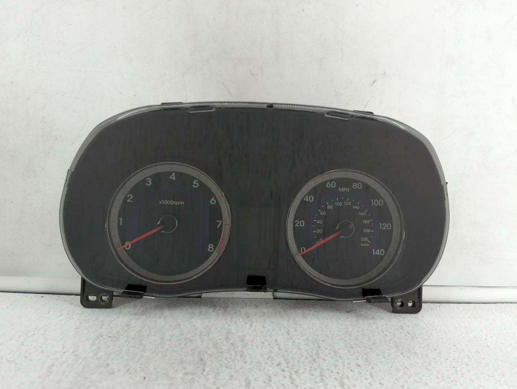 2013-2014 Hyundai Accent Instrument Cluster Speedometer Gauges P/N:94001-1R005 Fits 2013 2014 OEM Used Auto Parts