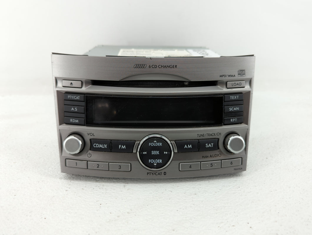 2010-2012 Subaru Legacy Radio AM FM Cd Player Receiver Replacement P/N:86201AJ61A 86201AJ62A Fits 2010 2011 2012 OEM Used Auto Parts