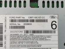 2012 Ford Explorer Radio AM FM Cd Player Receiver Replacement P/N:CB5T-19C107-CC CB5T-19C107-CB Fits OEM Used Auto Parts