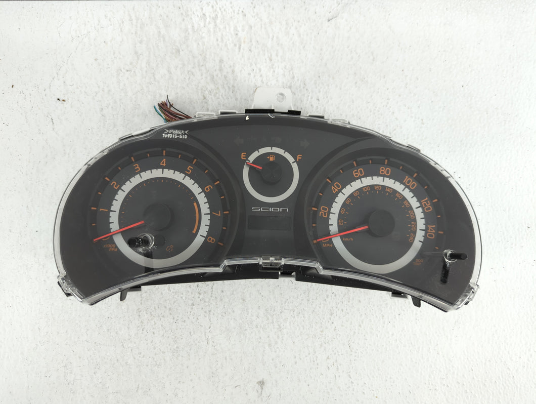 2014-2016 Scion Tc Instrument Cluster Speedometer Gauges P/N:83800-21510 Fits 2014 2015 2016 OEM Used Auto Parts