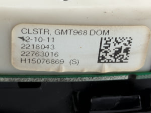 2011-2012 Gmc Acadia Instrument Cluster Speedometer Gauges P/N:22763016 Fits 2011 2012 OEM Used Auto Parts