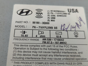 2011 Hyundai Sonata Radio AM FM Cd Player Receiver Replacement P/N:96180-3Q000 961803Q000 Fits OEM Used Auto Parts