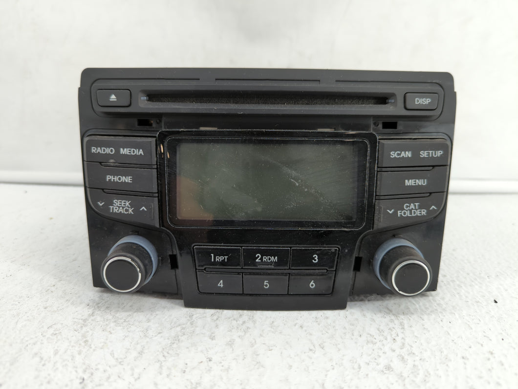 2013-2014 Hyundai Sonata Radio AM FM Cd Player Receiver Replacement P/N:96180-3Q600 96180-3Q700 Fits 2013 2014 OEM Used Auto Parts