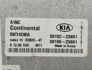 2011 Kia Soul PCM Engine Computer ECU ECM PCU OEM P/N:39180-23801 39102-23801 Fits OEM Used Auto Parts