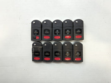 Lot of 10 Mazda Keyless Entry Remote Fob BGBX1T478SKE12501 - Oemusedautoparts1.com