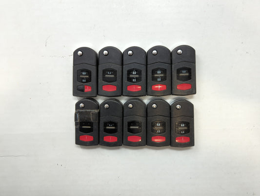Lot of 10 Mazda Keyless Entry Remote Fob BGBX1T478SKE12501 - Oemusedautoparts1.com