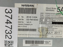 2012 Toyota Camry Radio AM FM Cd Player Receiver Replacement P/N:28185 1VX0A 86120-06180 Fits 2011 OEM Used Auto Parts