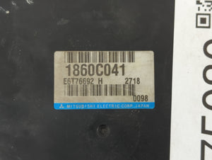 2013 Mitsubishi Outlander PCM Engine Computer ECU ECM PCU OEM P/N:1860C041 Fits OEM Used Auto Parts