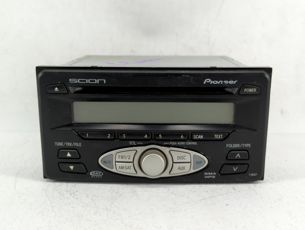 2006-2007 Scion Tc Radio AM FM Cd Player Receiver Replacement P/N:08600-21800 08600-21802 Fits 2006 2007 OEM Used Auto Parts