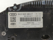2013-2016 Audi A4 Instrument Cluster Speedometer Gauges P/N:8K0920983F 5K0 920 983 F Fits 2013 2014 2015 2016 OEM Used Auto Parts - Oemusedautoparts1.com