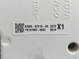 2014-2016 Toyota Corolla Instrument Cluster Speedometer Gauges P/N:83800-0ZX51 83800-0ZX10 Fits 2014 2015 2016 OEM Used Auto Parts