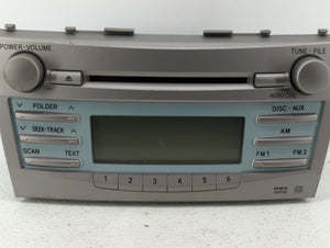 2007-2009 Toyota Camry Radio AM FM Cd Player Receiver Replacement P/N:86120-06182 86120-33890 Fits 2007 2008 2009 OEM Used Auto Parts