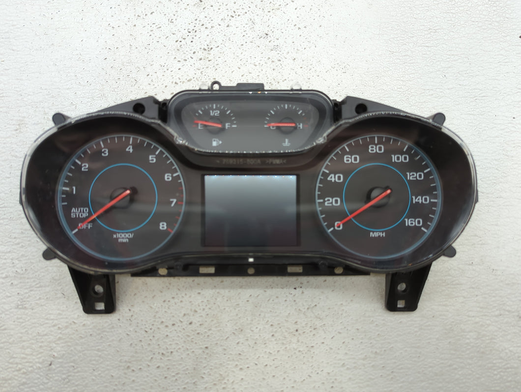 2016 Chevrolet Cruze Instrument Cluster Speedometer Gauges P/N:812372274 39082370 Fits OEM Used Auto Parts