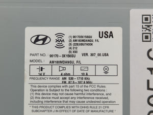 2014-2016 Hyundai Elantra Radio AM FM Cd Player Receiver Replacement P/N:96170-3X156GU Fits 2014 2015 2016 OEM Used Auto Parts