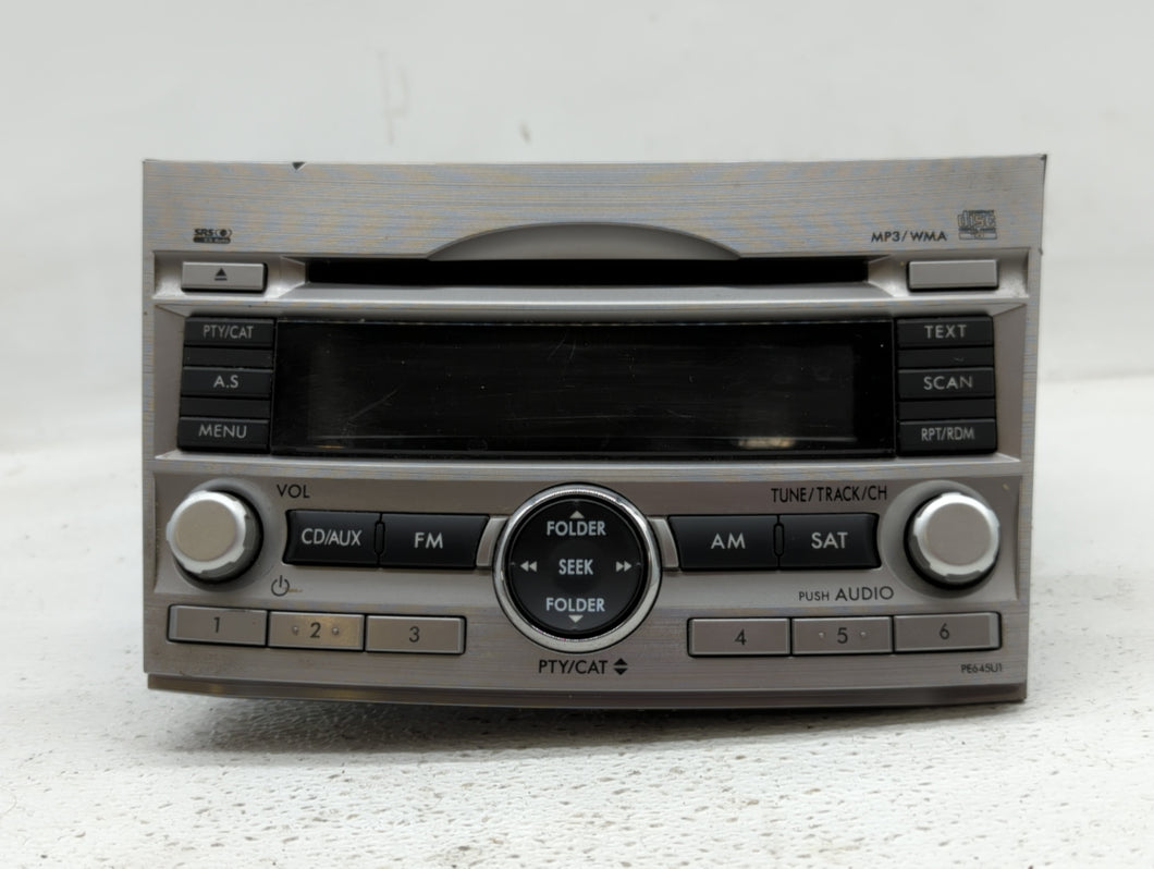 2010-2012 Subaru Legacy Radio AM FM Cd Player Receiver Replacement P/N:86201AJ65A 86201AJ64A Fits 2010 2011 2012 OEM Used Auto Parts