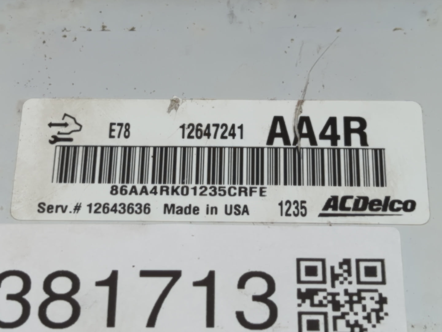 2012-2016 Chevrolet Cruze PCM Engine Computer ECU ECM PCU OEM P/N:12655499 12643636 Fits 2011 2012 2013 2014 2015 2016 OEM Used Auto Parts - Oemusedautoparts1.com