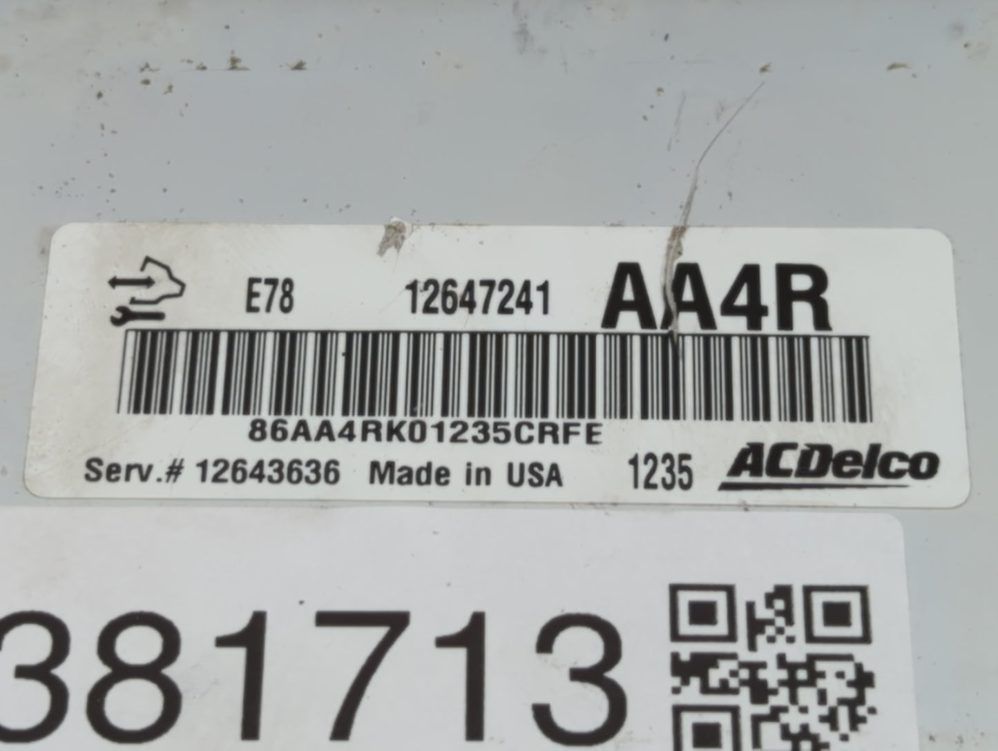 2012-2016 Chevrolet Cruze PCM Engine Computer ECU ECM PCU OEM P/N:12655499 12643636 Fits 2011 2012 2013 2014 2015 2016 OEM Used Auto Parts - Oemusedautoparts1.com