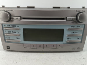 2007-2009 Toyota Camry Radio AM FM Cd Player Receiver Replacement P/N:86120-06191 86120-06182 Fits 2007 2008 2009 OEM Used Auto Parts