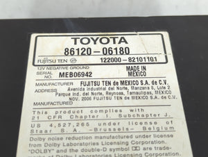 2007-2009 Toyota Camry Radio AM FM Cd Player Receiver Replacement P/N:86120-06182 86120-33890 Fits 2007 2008 2009 OEM Used Auto Parts