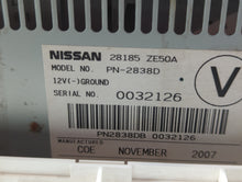 2007-2007 Nissan Maxima Radio Control Panel