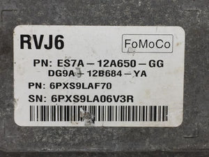 2015 Ford Fusion PCM Engine Computer ECU ECM PCU OEM P/N:2.5L ES7A-12A650-GG Fits 2014 2016 OEM Used Auto Parts - Oemusedautoparts1.com