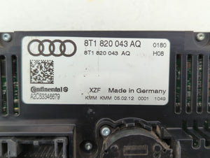 2010-2013 Audi A5 Climate Control Module Temperature AC/Heater Replacement P/N:8T1820043AL 8T1 820 043 AQ Fits OEM Used Auto Parts