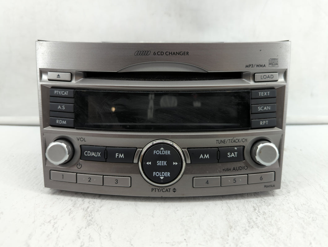 2010-2012 Subaru Legacy Radio AM FM Cd Player Receiver Replacement P/N:86201AJ61A 86201AJ62A Fits 2010 2011 2012 OEM Used Auto Parts