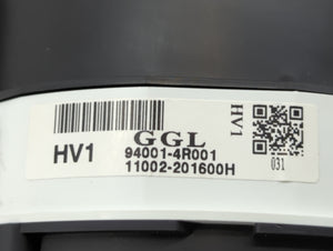 2011-2015 Hyundai Sonata Instrument Cluster Speedometer Gauges P/N:94001-4R001 94001-4R002 Fits 2011 2012 2013 2014 2015 OEM Used Auto Parts