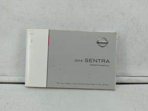 2016 Nissan Sentra Owners Manual Book Guide OEM Used Auto Parts