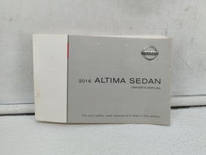 2016 Nissan Altima Owners Manual Book Guide OEM Used Auto Parts