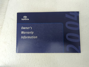 2004 Toyota Camry Owners Manual Book Guide OEM Used Auto Parts