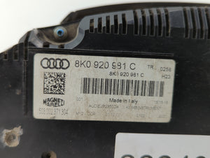 2010-2012 Audi A4 Instrument Cluster Speedometer Gauges P/N:8K0 920 980 M 8K0 920 981 C Fits 2010 2011 2012 OEM Used Auto Parts