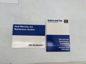 2006 Subaru Impreza Owners Manual Book Guide OEM Used Auto Parts