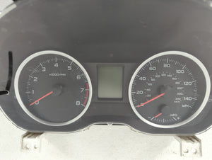 2014 Subaru Xv Crosstrek Instrument Cluster Speedometer Gauges P/N:850 12FJ530 85012FJ530 Fits OEM Used Auto Parts