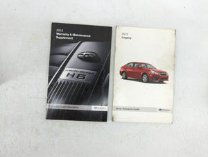 2013 Subaru Legacy Owners Manual Book Guide OEM Used Auto Parts