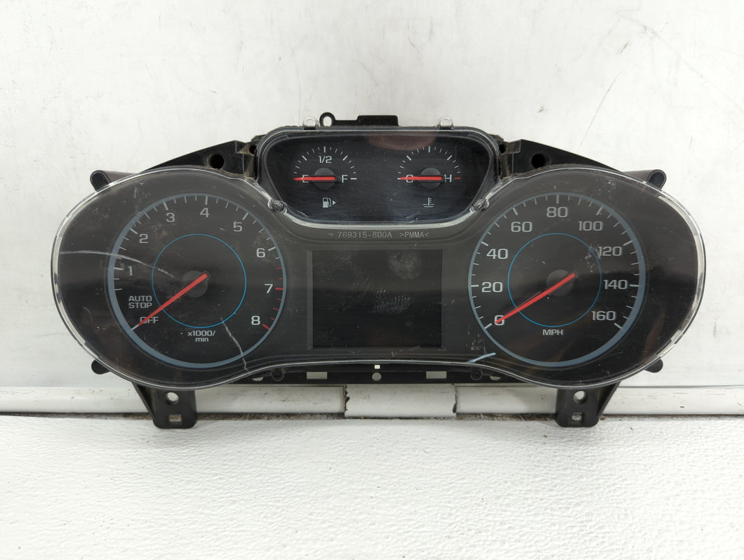 2018 Chevrolet Cruze Instrument Cluster Speedometer Gauges P/N:39084636 42668707 Fits OEM Used Auto Parts