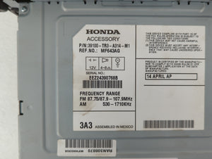 2013-2015 Honda Civic Radio AM FM Cd Player Receiver Replacement P/N:39100-TR3-A314-M1 39100-TS8-L314-M1 Fits 2013 2014 2015 OEM Used Auto Parts