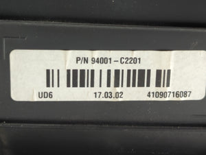 2016-2017 Hyundai Sonata Instrument Cluster Speedometer Gauges P/N:94001-C2201 Fits 2016 2017 OEM Used Auto Parts