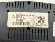 2014-2015 Lincoln Mkx Instrument Cluster Speedometer Gauges P/N:EA1T-10849-AB EA1T-10849-AC Fits 2014 2015 OEM Used Auto Parts