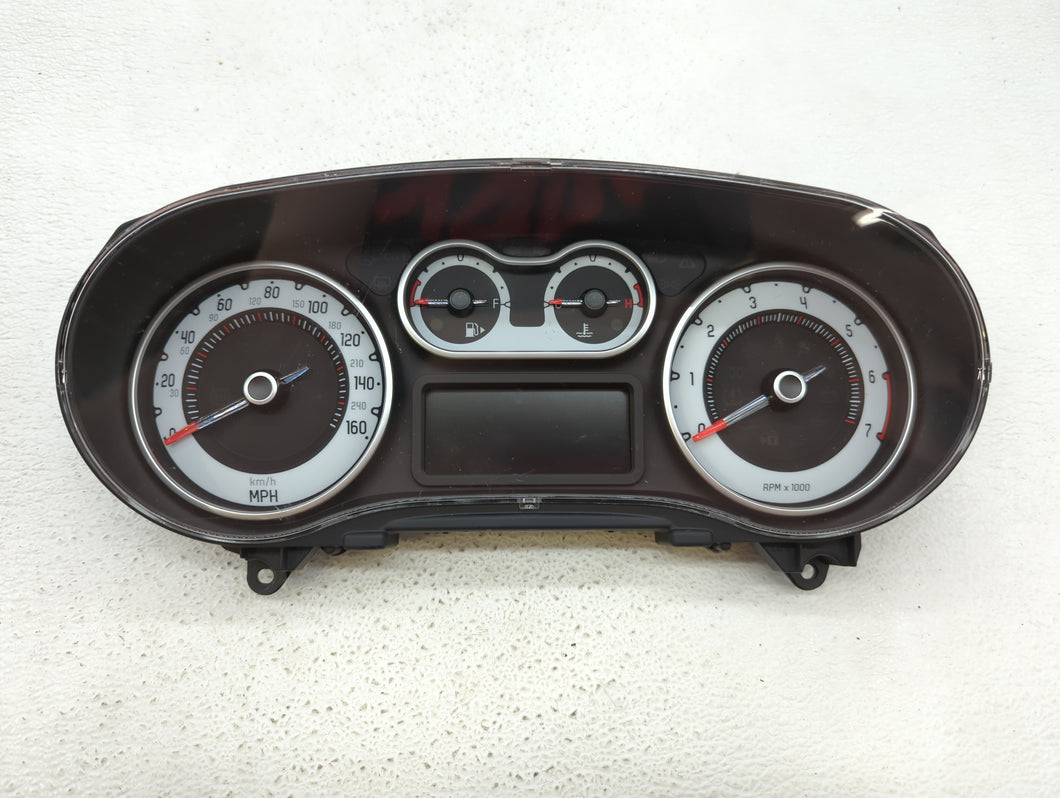 2014 Fiat 500 Instrument Cluster Speedometer Gauges P/N:51953204 51968251 Fits OEM Used Auto Parts